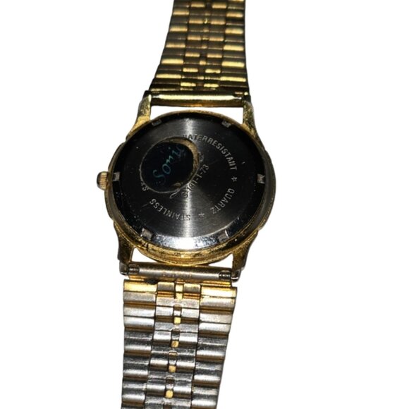 Vintage Sonic Golden Round Watch For Men - Picture 2 of 4